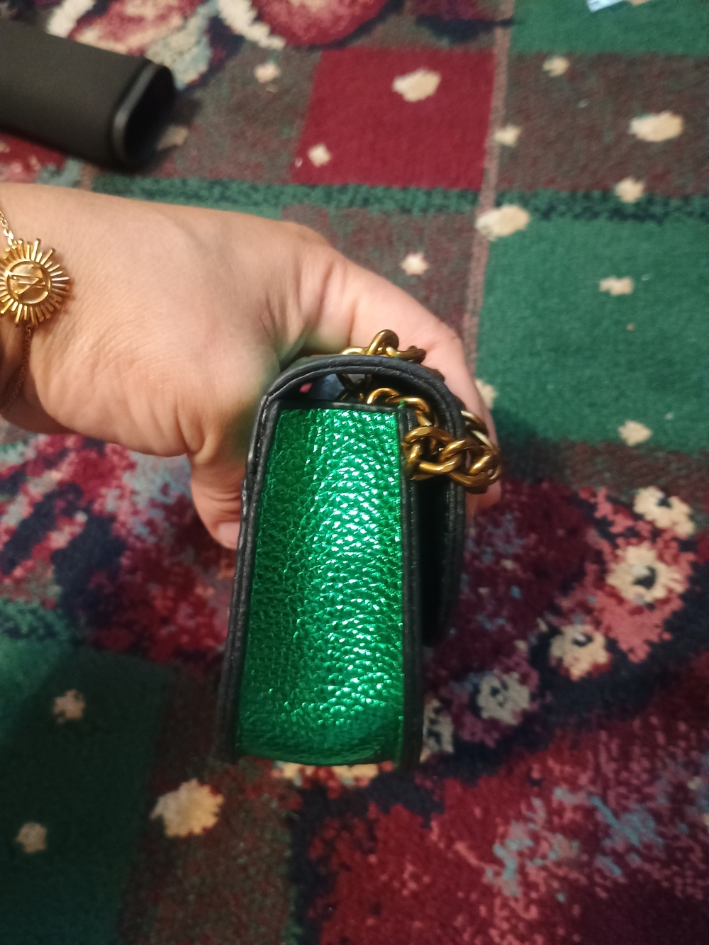 Kurt Geiger green and purple mini bag - Picture 4 of 12